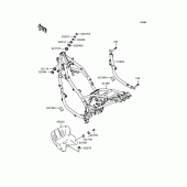 Схема узла: Рама для Kawasaki KLE500