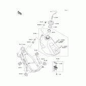 Схема вузла: Паливний бак для Kawasaki KX85 KX85-II
