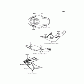 Схема вузла: Decals(Orange) для Kawasaki BR250 Z250SL