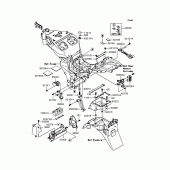 Схема узла: Батарейный отсек для Kawasaki ZX1200 Ninja ZX-12R