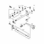 Схема узла: Переключатель передач для Kawasaki ZX400 ZXR400