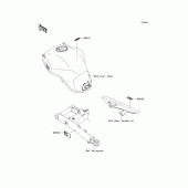 Схема вузла: Інформаційні наклейки (adf/aef) для Kawasaki KLZ1000 Versys 1000
