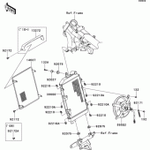 Схема вузла: Радіатор (A9F-ABF) для Kawasaki VN1700 Vulcan 1700 Voyager