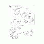 Схема вузла: Headlight(s) для Kawasaki EL250 Eliminator 250