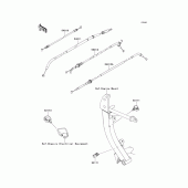 Схема вузла: Троси для Kawasaki KLZ1000 Versys 1000