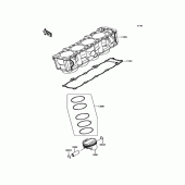 Схема вузла: Циліндр & Поршень для Kawasaki KLZ1000 Versys 1000 LT