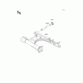 Схема узла: Задний рычаг (Маятник) для Kawasaki VN1500 Vulcan 1500 Classic