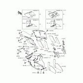 Схема вузла: Cowling lowers(1/3)(zx600-e2) для Kawasaki ZX600 Ninja ZX-6