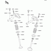 Схема вузла: Клапан(и) для Kawasaki BN125 Eliminator