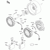 Схема узла: Генератор для Kawasaki VN1500 VN1500 Classic Tourer Fi