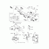 Схема вузла: Електроустаткування для Kawasaki VN900 Vulcan 900 Custom