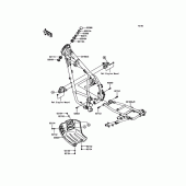 Схема вузла: Рама для Kawasaki KL650 KLR650