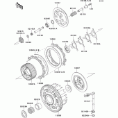 Схема вузла: Зчеплення для Kawasaki ZX600 Ninja ZX-6RR