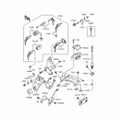 Схема вузла: Замок запалювання для Kawasaki BJ250 Estrella RS