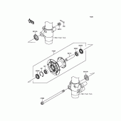 Схема вузла: Ступиця переднього колеса для Kawasaki KX85 KX85-II