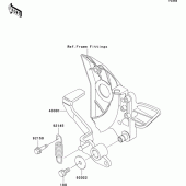 Схема вузла: Лапка гальма для Kawasaki ZR750 ZR-7S