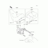 Схема вузла: Сидіння для Kawasaki VN1700 VN1700 Voyager ABS