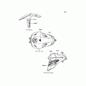 Схема вузла: Decals(Green) для Kawasaki ZR800 Z800 ABS