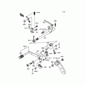 Схема узла: Лапка КПП для Kawasaki BR125 Z125 Pro