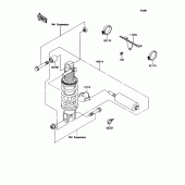 Схема вузла: Амортизатор задній для Kawasaki ZX1100 Ninja ZX-11
