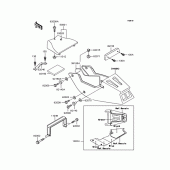 Схема вузла: Сидіння для Kawasaki ZX400 ZXR400R