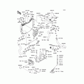 Схема узла: Радиатор (1/2) для Kawasaki ZX600 Ninja ZX-6R