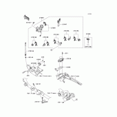 Схема вузла: Ignition switch/locks/reflectors для Kawasaki VN1700 Vulcan 1700 Vaquero