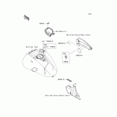 Схема вузла: Інформаційні наклейки для Kawasaki VN2000 Vulcan 2000 Classic LT
