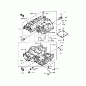 Схема узла: Картер двигателя для Kawasaki KLZ1000 Versys 1000 LT