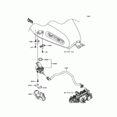 Схема вузла: Паливний насос для Kawasaki EJ800 W800