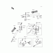 Схема узла: Руль & Пульт управления рулевой для Kawasaki EX250 Ninja 250