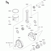 Схема вузла: Crankshaft/piston(s) для Kawasaki KX125