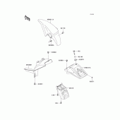 Схема узла: Крыло для Kawasaki KLE250 Anhelo
