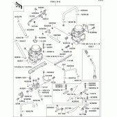 Схема узла: Карбюратор(1/3) для Kawasaki EX250 ZZR250