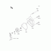 Схема вузла: Водяний насос для Kawasaki KLX250 KLX250S