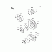 Схема узла: Крышка двигателя для Kawasaki ZG1200 Voyager XII