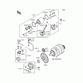Схема узла: Стартер электрический & Привод стартера для Kawasaki EX250 ZZR250
