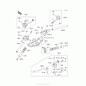 Схема узла: Руль & Пульт управления рулевой для Kawasaki ZX1000 Ninja 1000