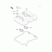 Схема узла: Клапанная крышка для Kawasaki EX250 ZZR250