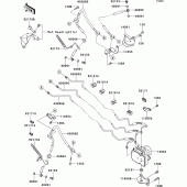 Схема вузла: Brake piping для Kawasaki VN1700 VN1700 Classic Tourer ABS