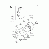 Схема узла: Коленчатый вал для Kawasaki ZX750 Ninja ZX-7RR