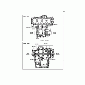 Схема узла: Болты картера двигателя для Kawasaki ZX1400 ZZR1400 ABS