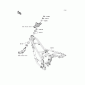Схема узла: Рама для Kawasaki KLX125 KLX125
