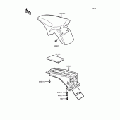 Схема узла: Крыло для Kawasaki KMX50 KSR-I