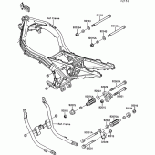 Схема узла: Крепление двигателя для Kawasaki ZX1000 ZX-10
