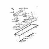 Схема вузла: Клапанна кришка Kawasaki ZX1400 Ninja ZX-14R ABS 30TH