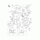Схема вузла: Cowling(1/2)(zx750-l3) для Kawasaki ZX750 Ninja ZX-7
