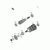 Схема узла: Трансмиссия для Kawasaki ZX1000 Ninja H2