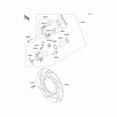 Схема узла: Передний тормоз для Kawasaki EN500 Vulcan 500