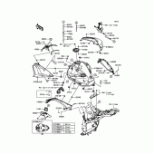 Схема вузла: Паливний бак для Kawasaki ZR800 Z800